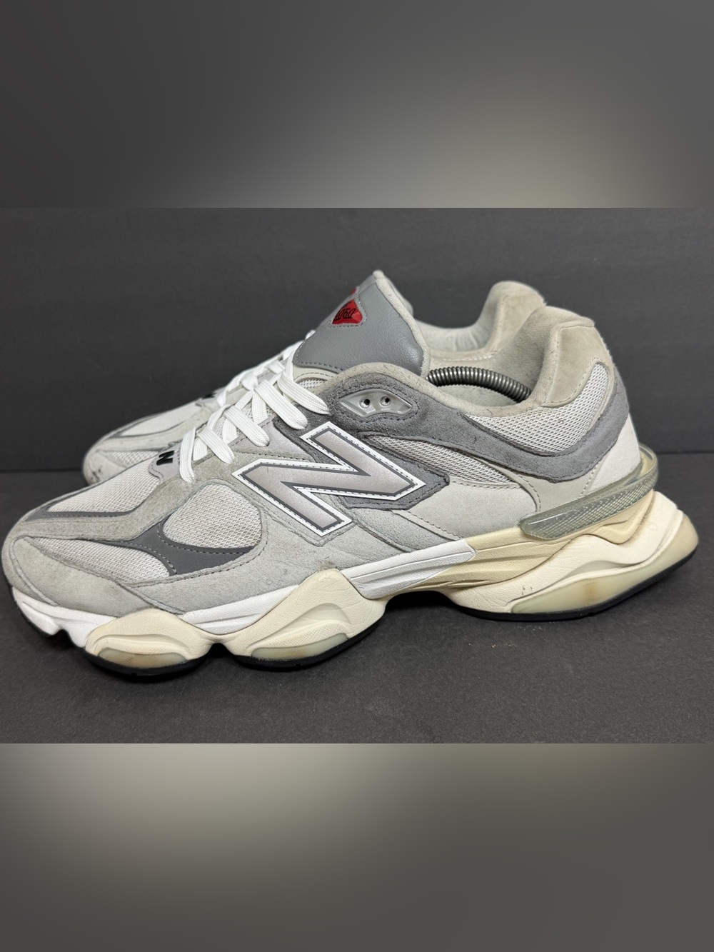 New Balance 9060 Raincloud Gray/White Low Top Suede Lace-Up U9060GRY SZ 13 D
